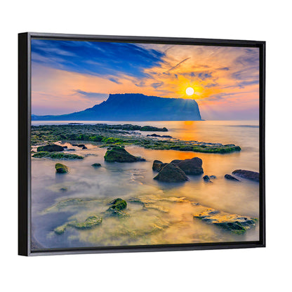 Sunrise Over Seongsan Ilchulbong Wall Art