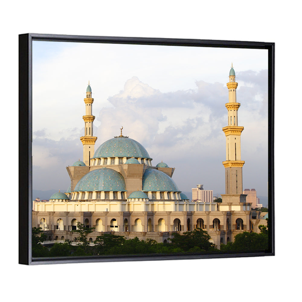 Federal Territory Mosque with Blue Domes Wall Art
