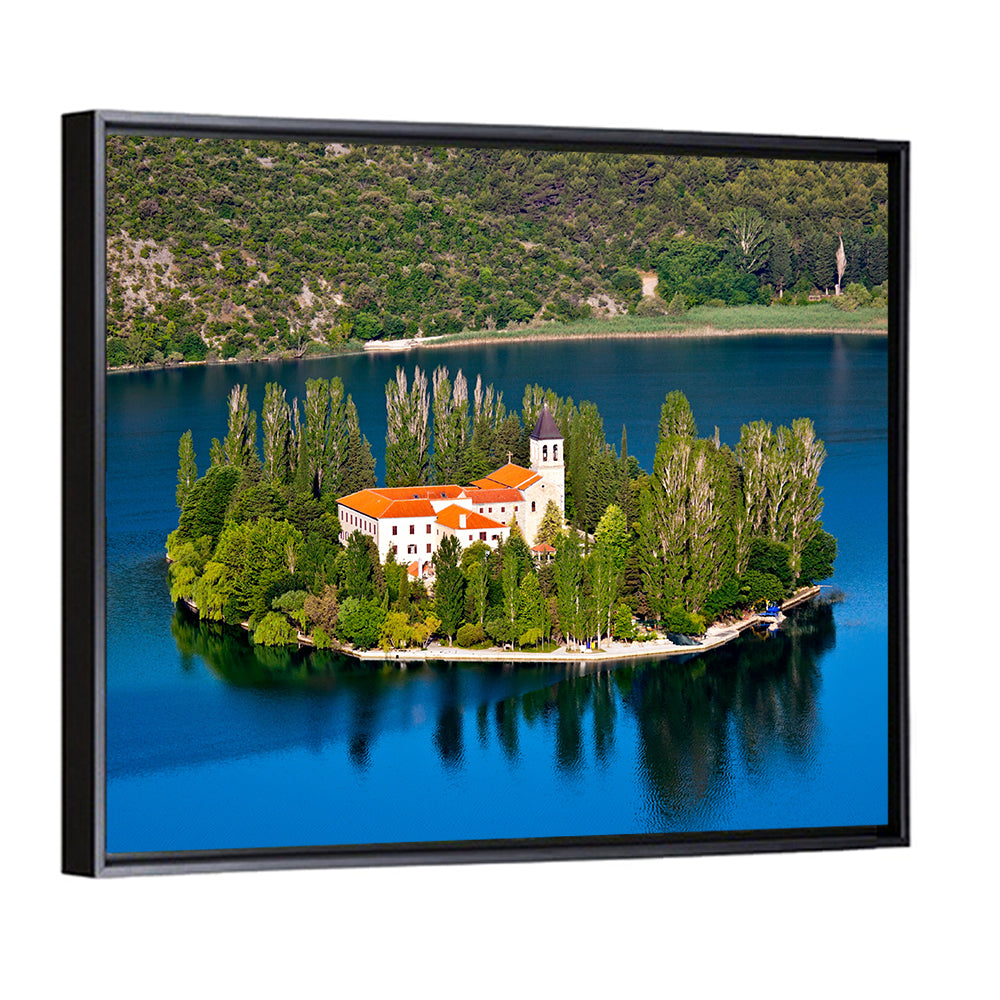 Visovac Monastery on Lake Krka Wall Art
