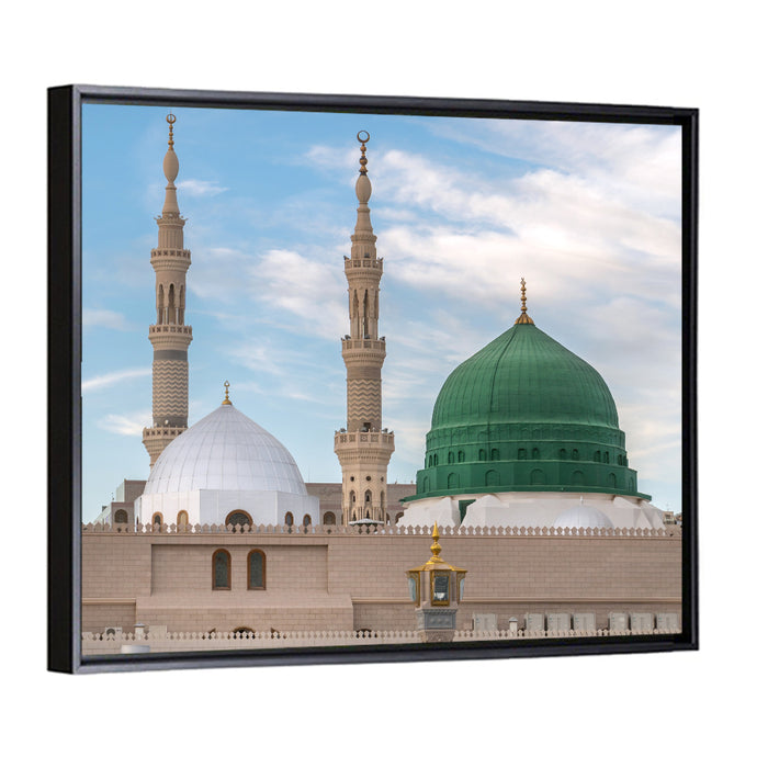 Al-masjid An-nabawi, Medina Wall Art as a framed canvas