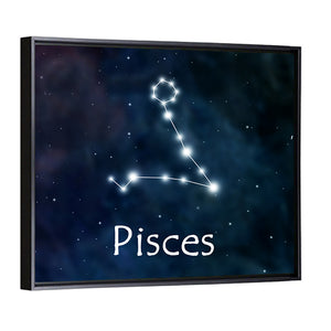 Pisces Horoscope Constellation Wall Art