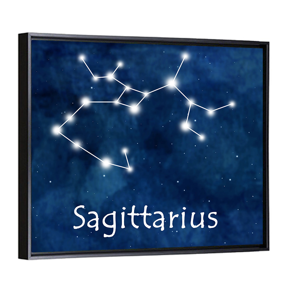 Sagittarius Horoscope Constellation Wall Art