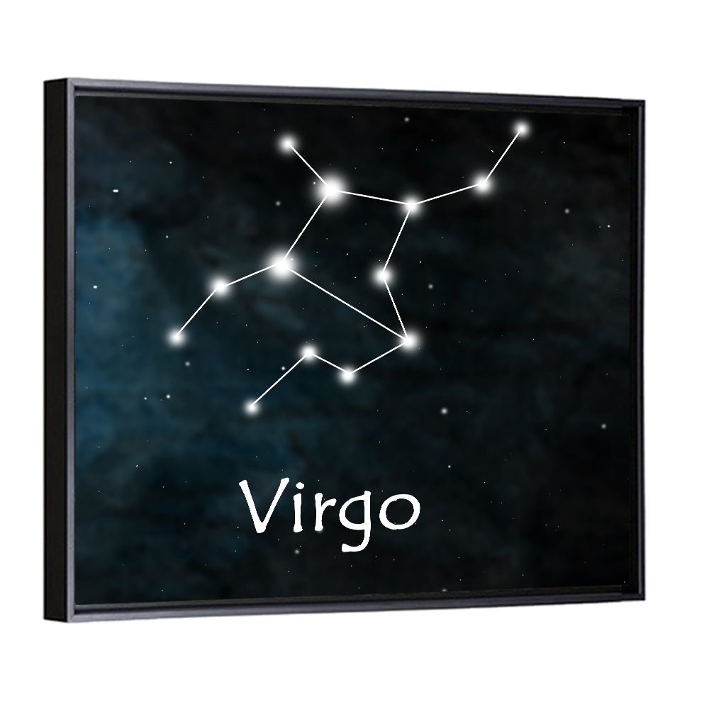 Virgo Constellation Diagram Wall Art