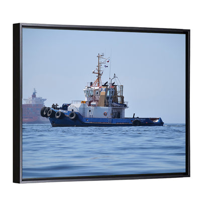 Tugboat Off Valparaiso Coast Wall Art