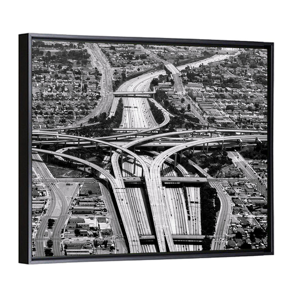 Highway Crossing At Los Angeles Airport Wall Art