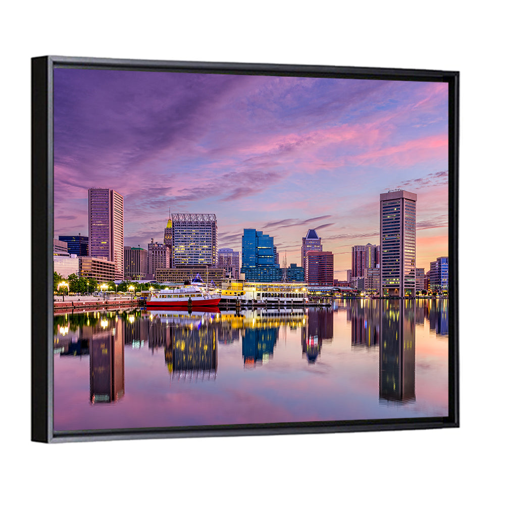 Baltimore Inner Harbor Skyline Wall Art