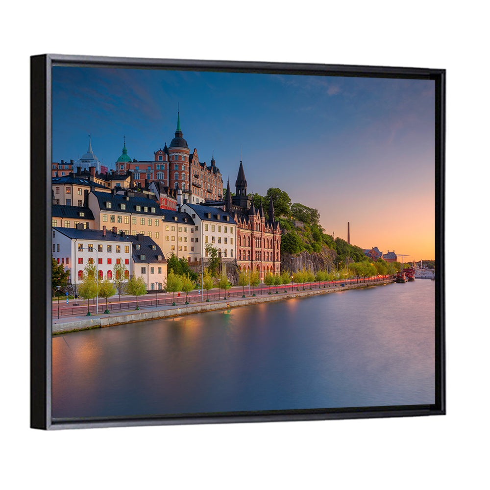Stockholm Sunset Over Mariaberget Wall Art