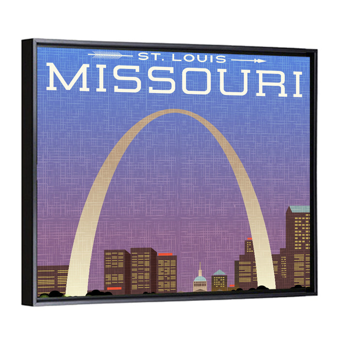 St. Louis Gateway Arch Illustration Wall Art