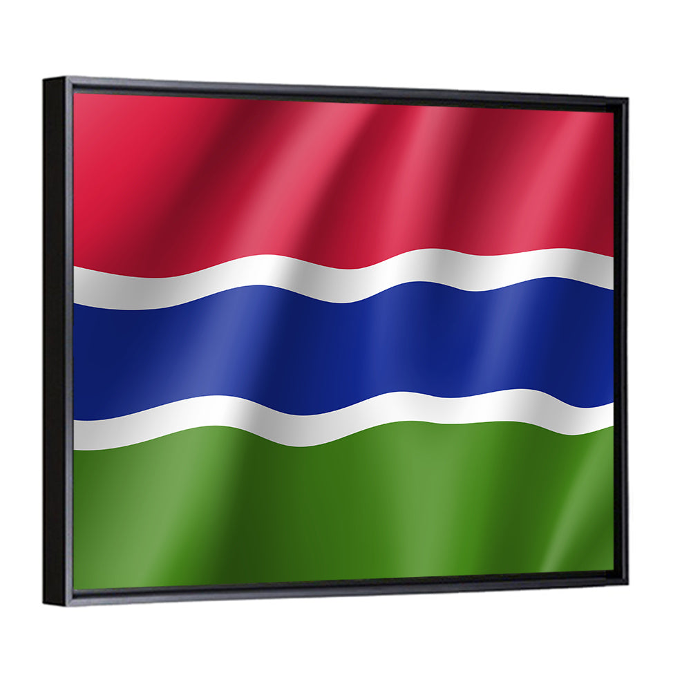 Gambia National Flag Wall Art