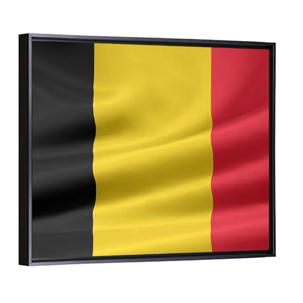 Waving Belgian Flag Wall Art