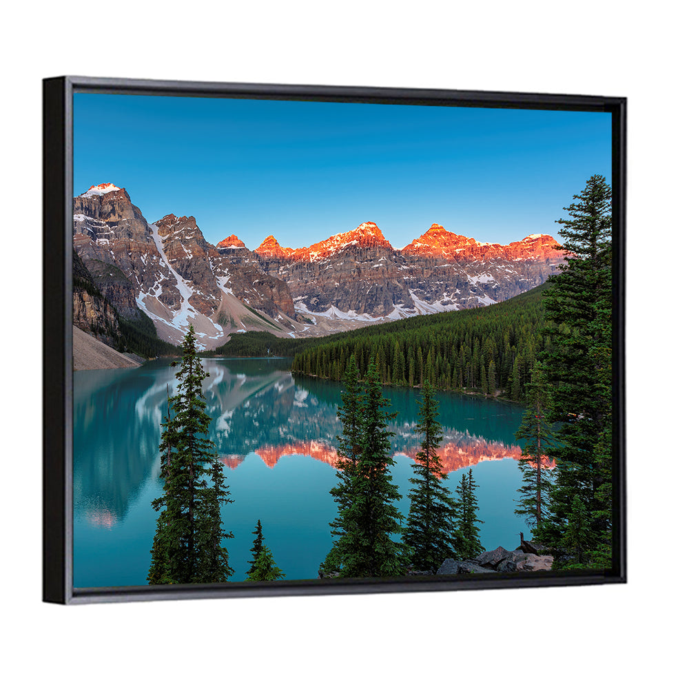 Sunrise at Moraine Lake Wall Art