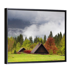 Slovenia Mountain Alps In Fog Wall Art