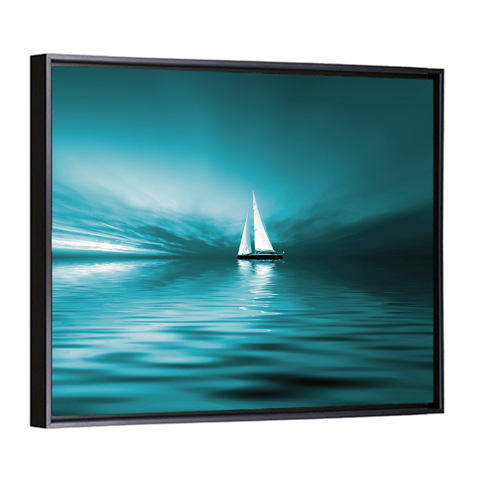 Sailboat at Dusk Wall Art