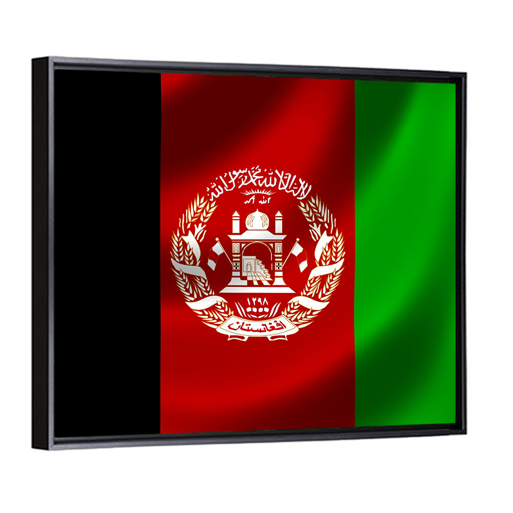 Waving Flag of Afghanistan Wall Art