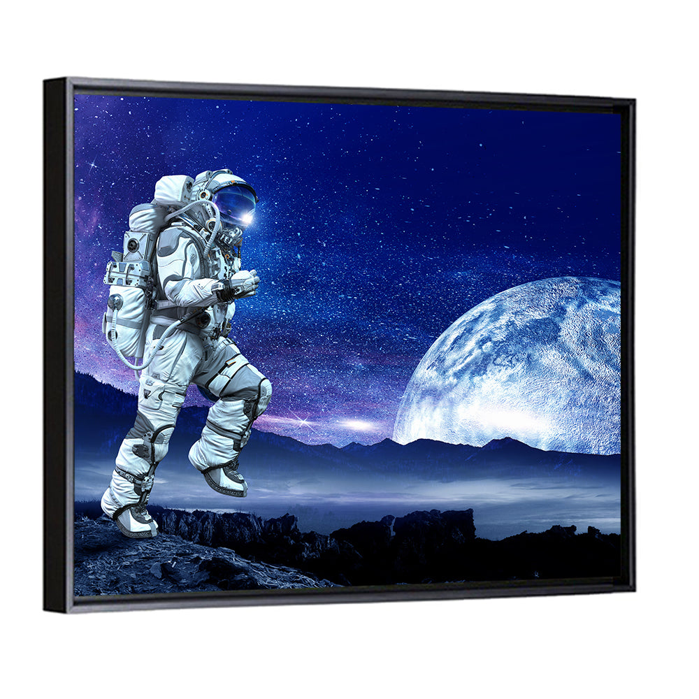Running Astronaut Wall Art