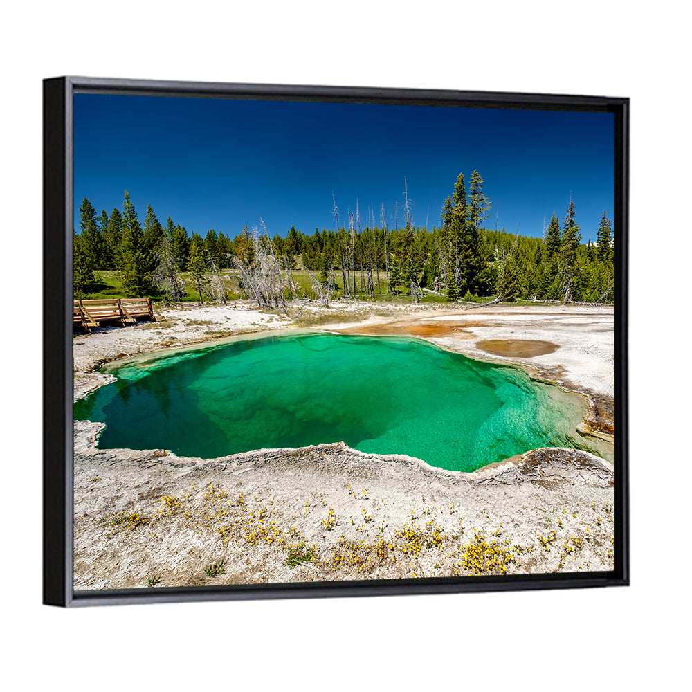 Abyss Pool in Yellowstone Wall Art