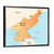 North Korea Map Wall Art