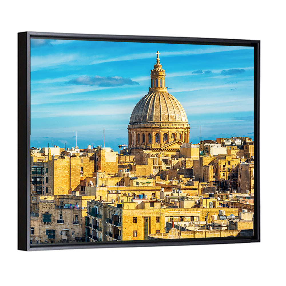 Valletta Skyline with Dome and Spire Wall Art