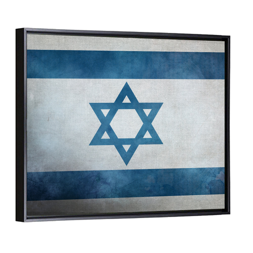 Israeli Flag with Star of David Wall Art