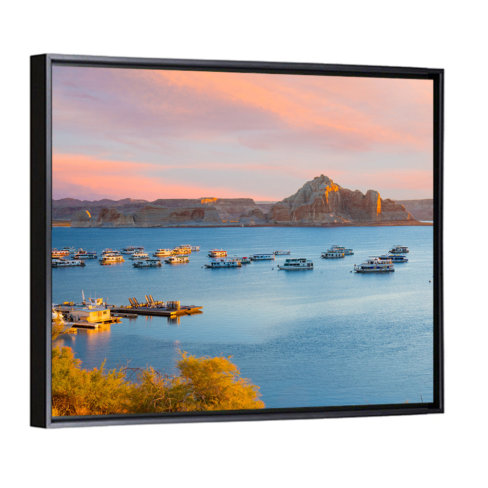 Houseboats on Lake Powell, Page Arizona Wall Art