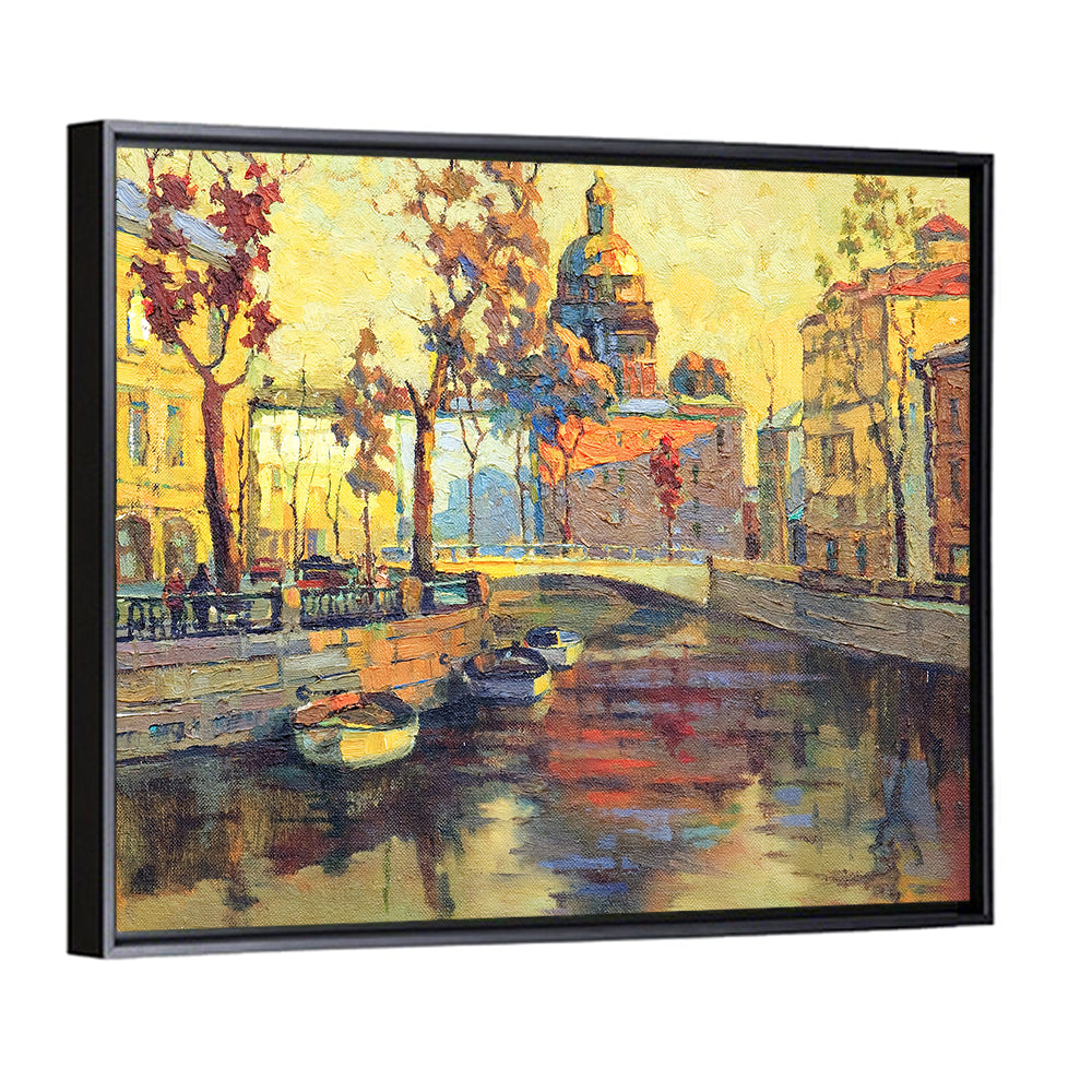 St Petersburg Golden Canal Wall Art
