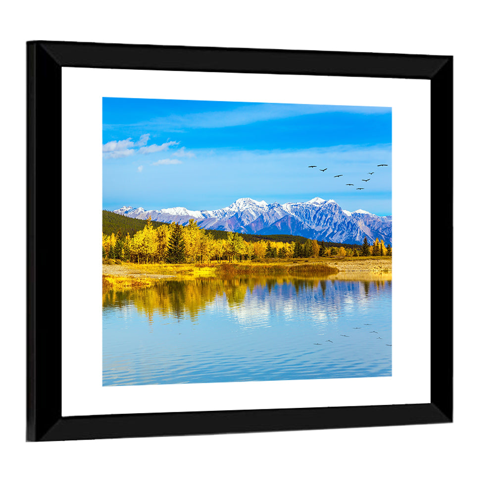 Abraham Lake Reflections Wall Art