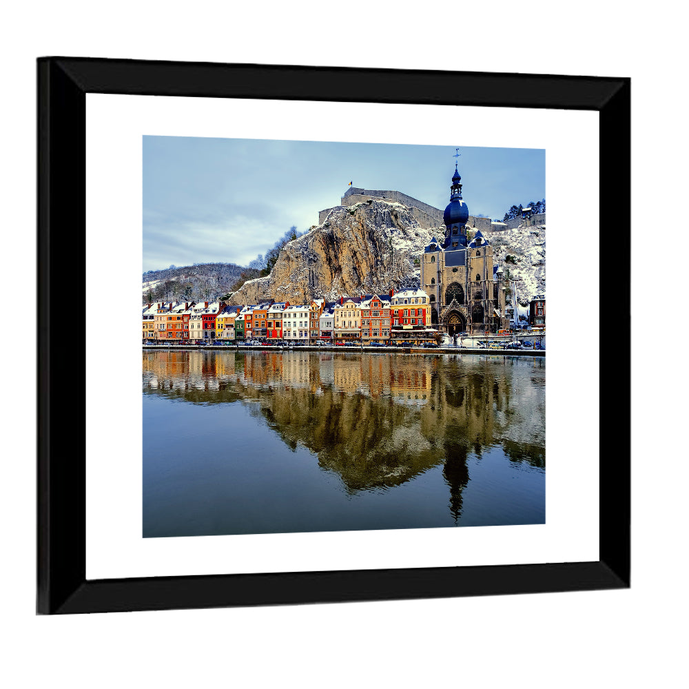 Dinant Collegiate Church on the Meuse Wall Art
