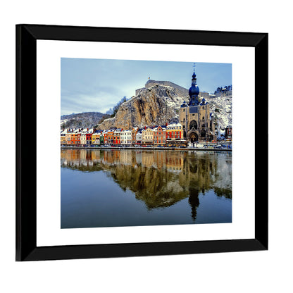 Dinant Collegiate Church on the Meuse Wall Art