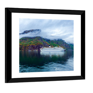 Cruise Liners On Hardanger Fjorden Wall Art