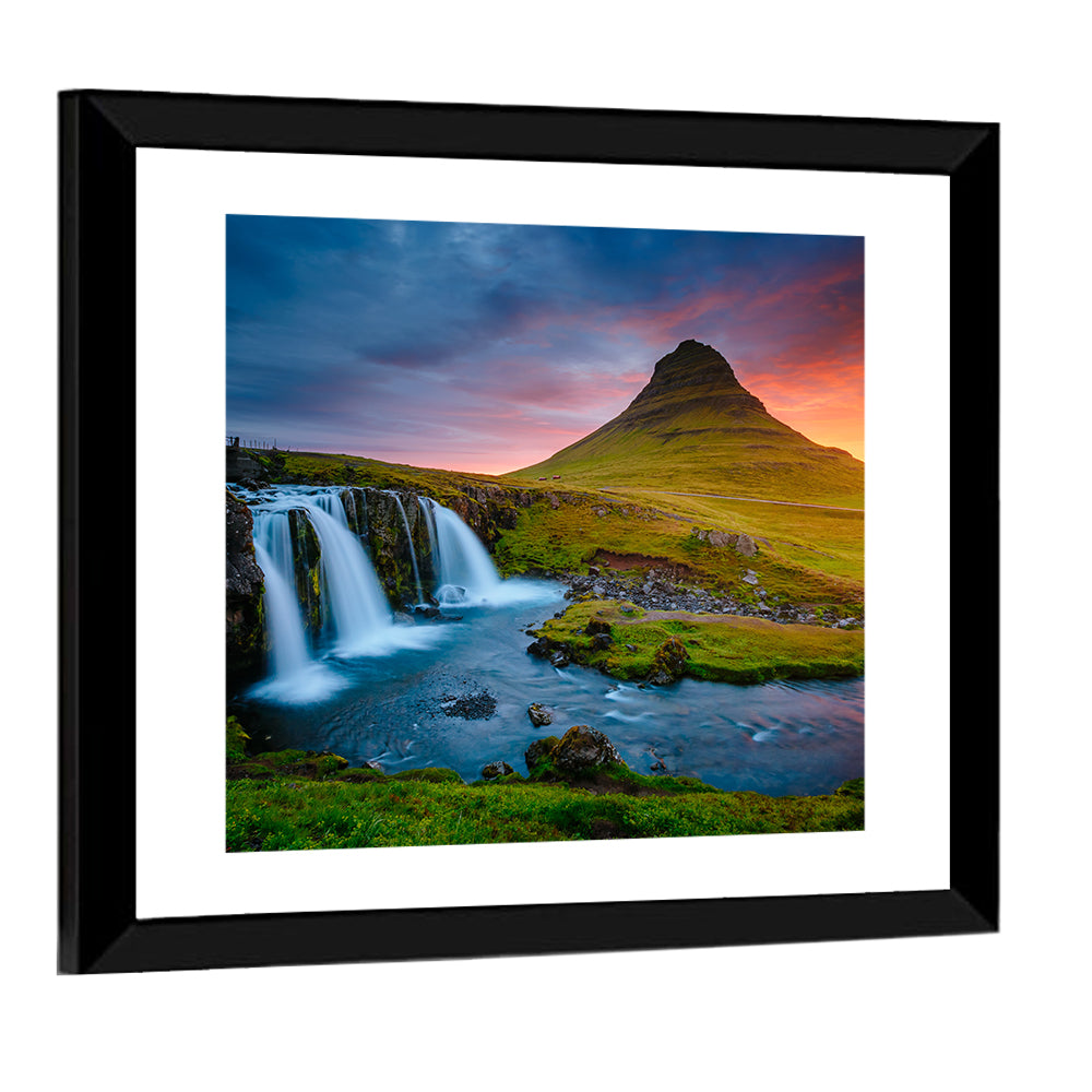 Kirkjufell at Sunset Wall Art