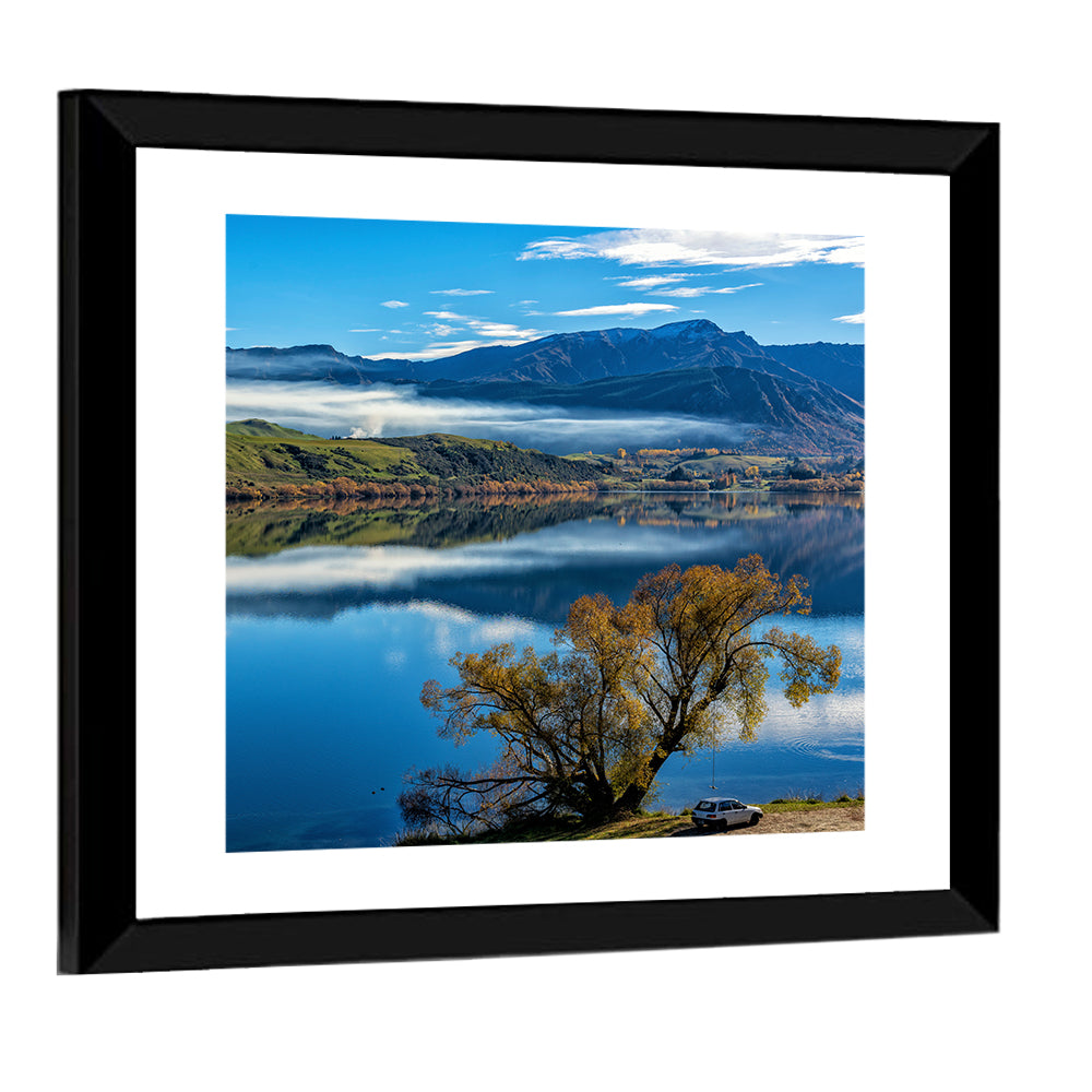Lake Hayes Autumn Reflection Wall Art