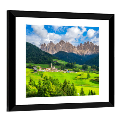 Santa Maddalena Village, Odle Peaks Wall Art