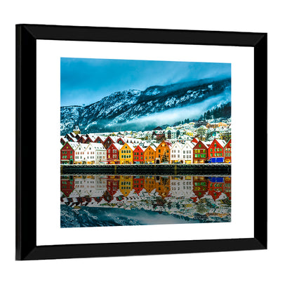 Bryggen Harbor, Bergen Wall Art