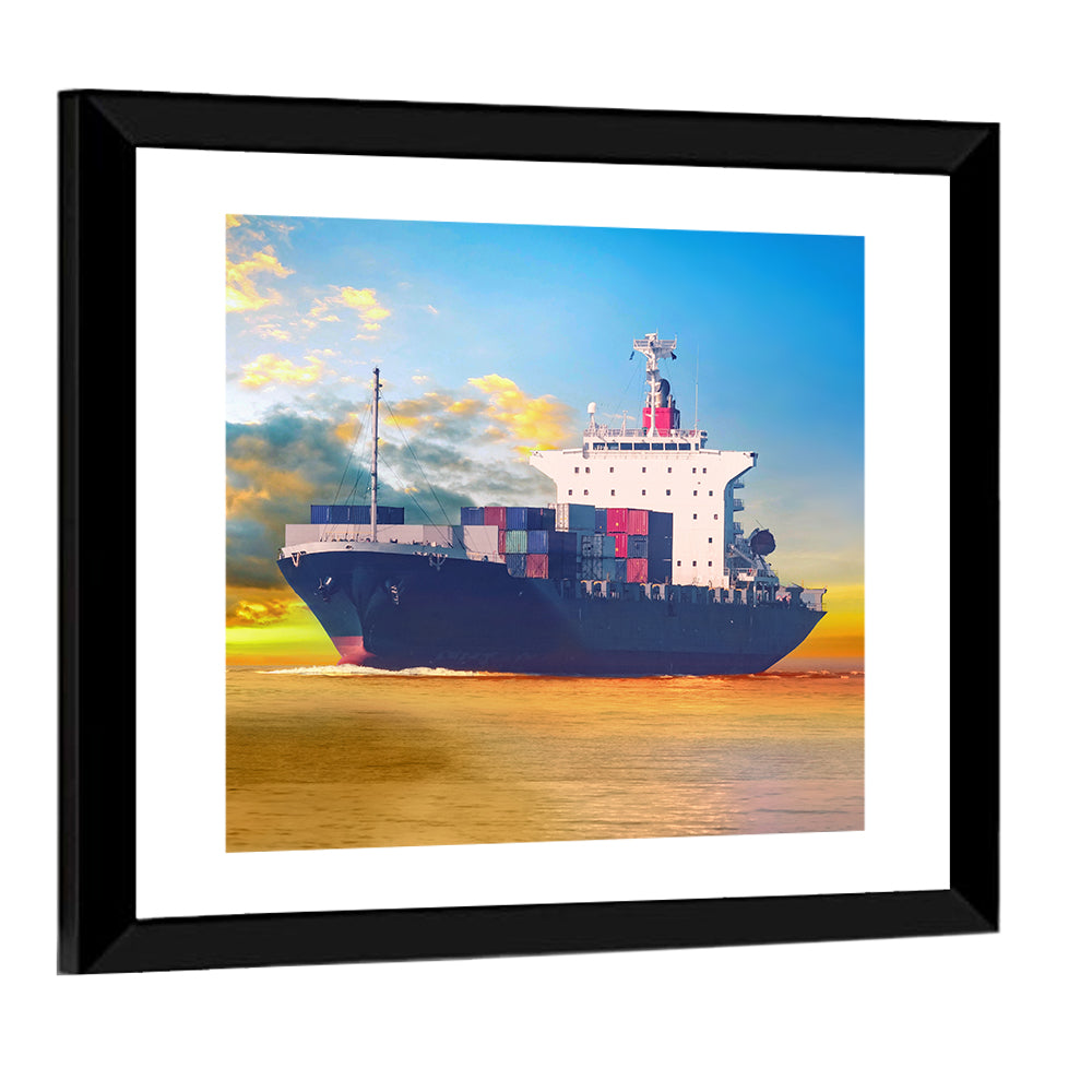 International Cargo Ship Wall Art