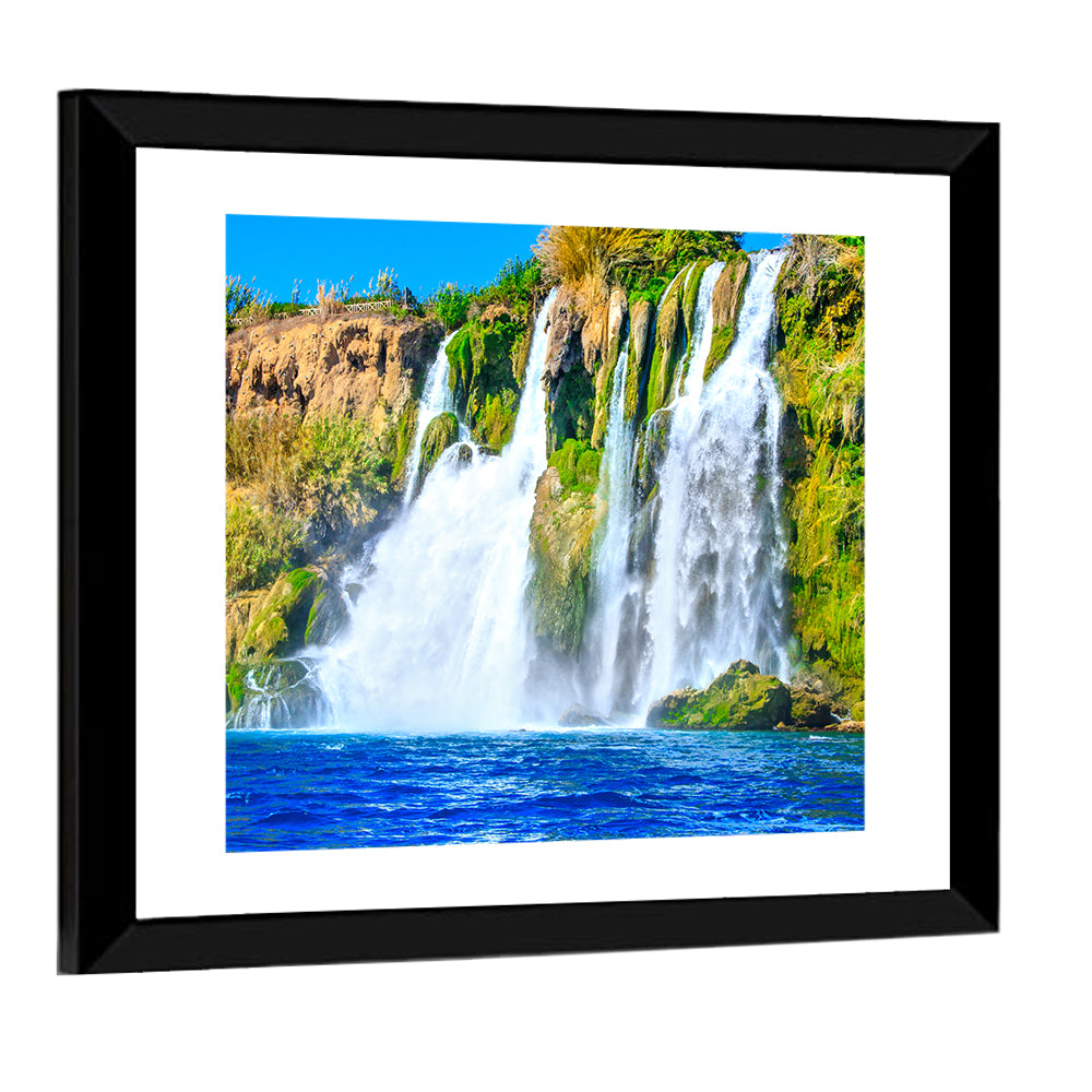 Duden Waterfalls Cliffside, Antalya Wall Art