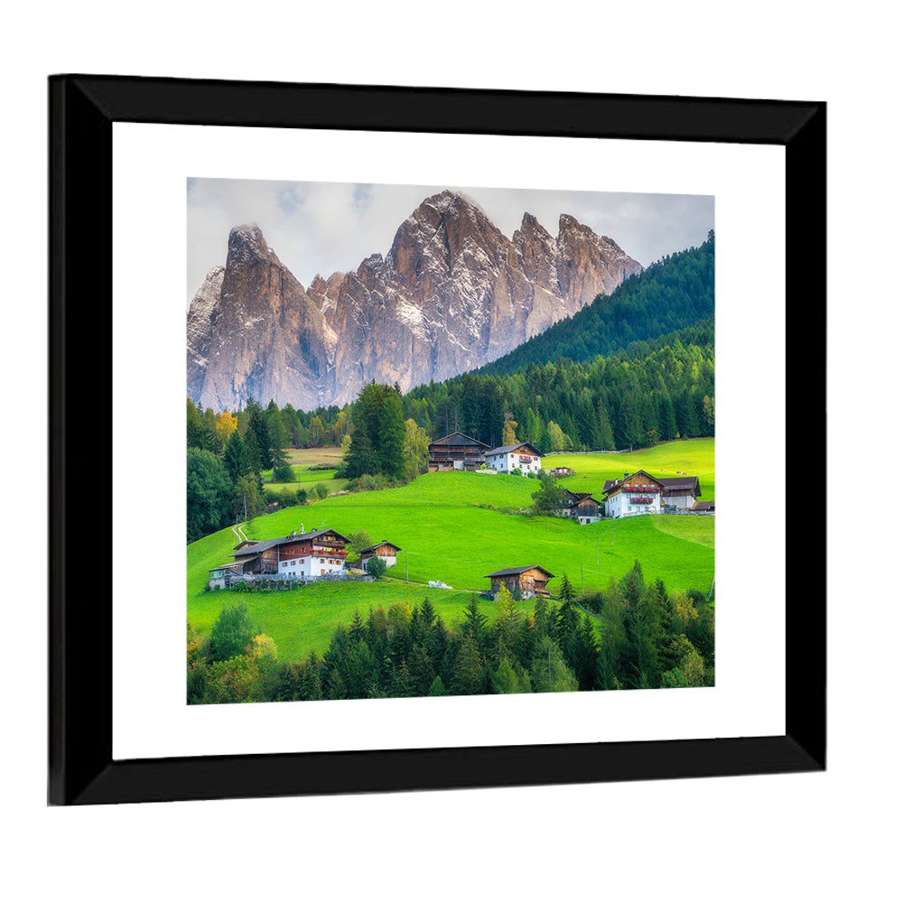Santa Maddalena Village, Dolomites Wall Art