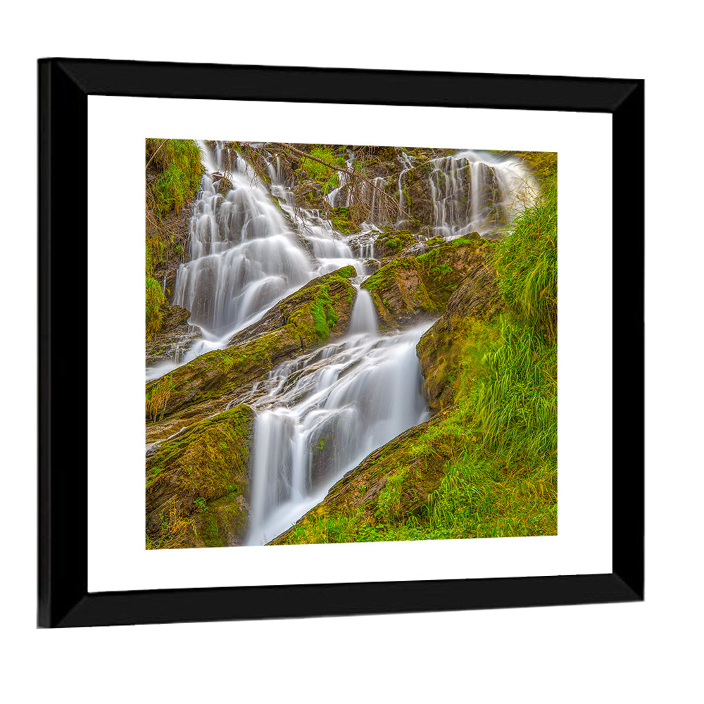 Tiered Waterfall in Val D'aosta Wall Art