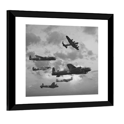 Lancaster Bombers in Formation Wall Art