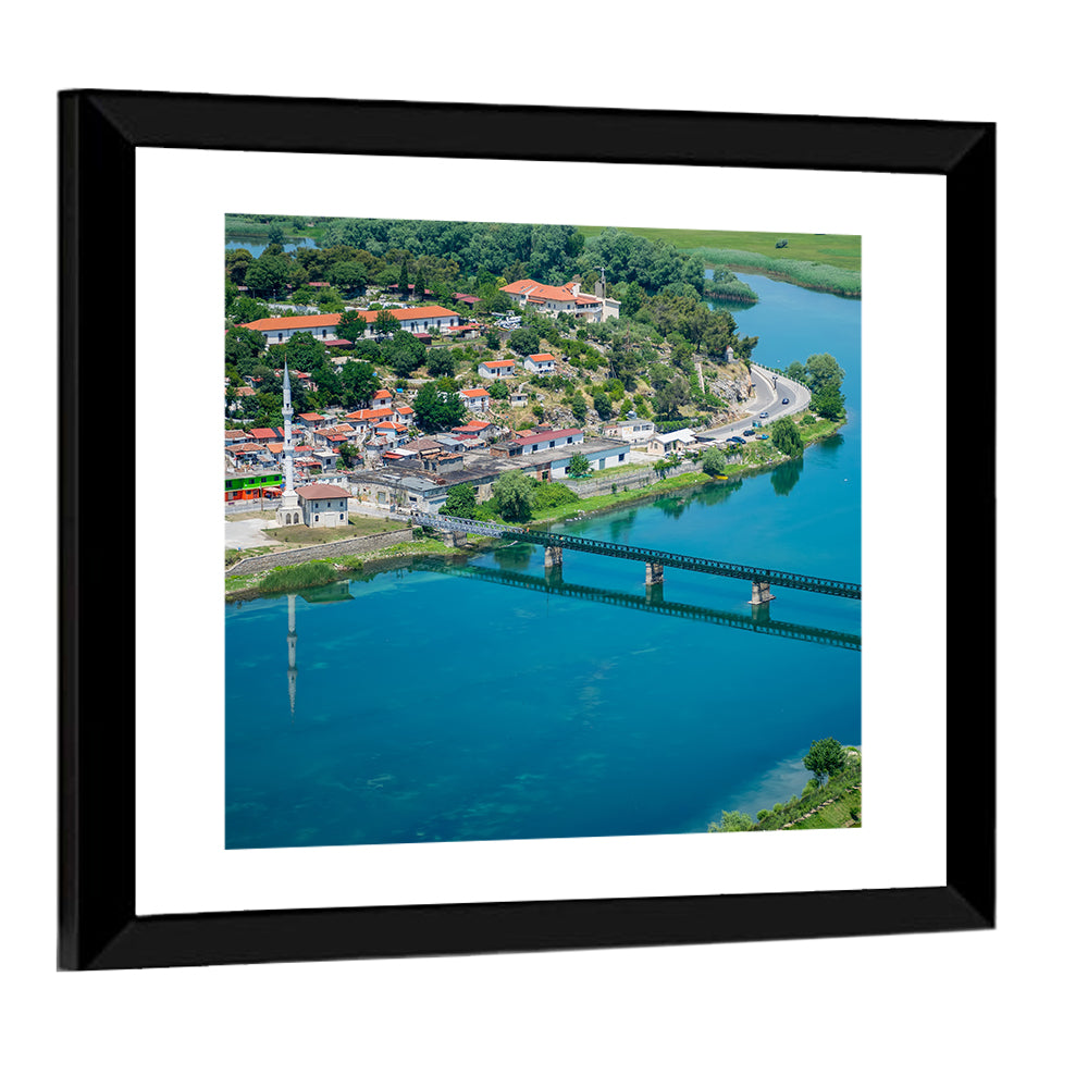 Rozafa Fortress Over Buna River Wall Art