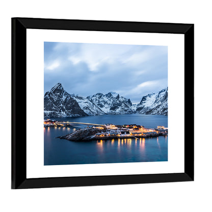 Blue Hour Over Reine, Lofoten Wall Art