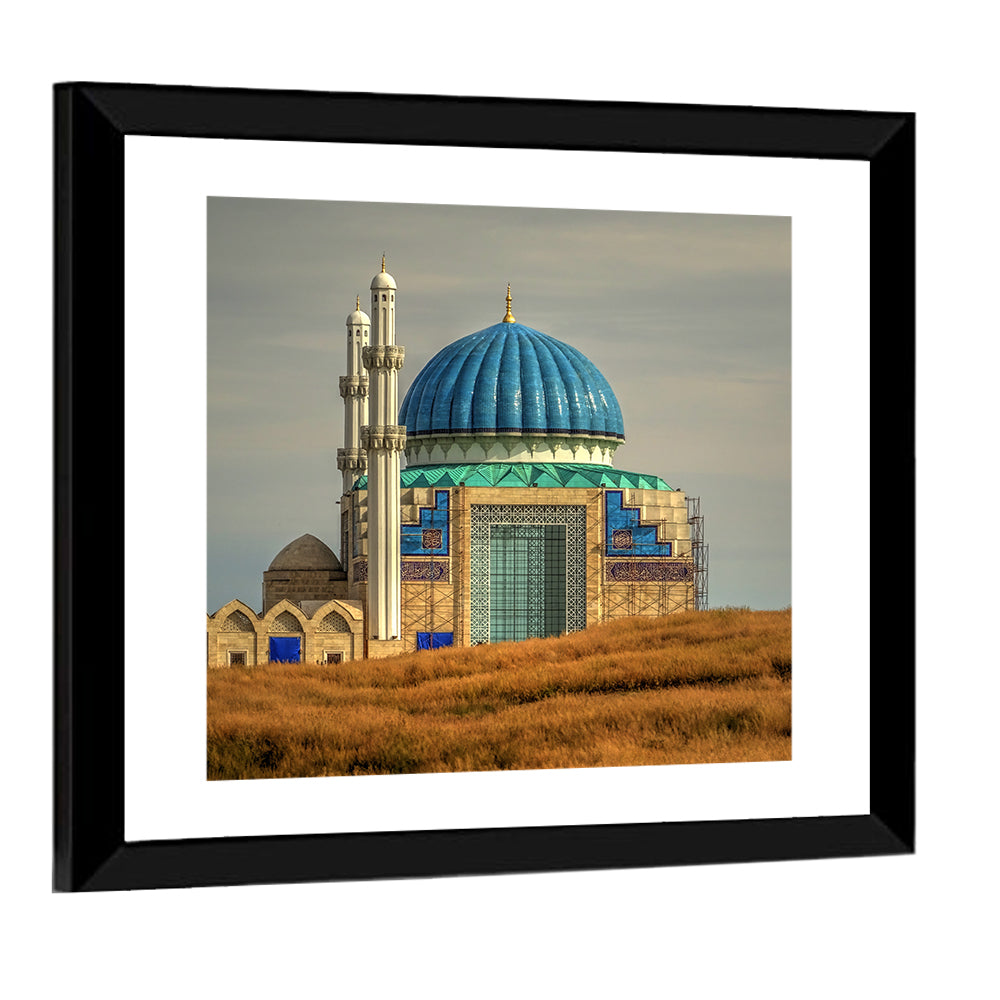 Blue Domed Mosque in Turkistan Wall Art