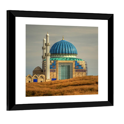 Blue Domed Mosque in Turkistan Wall Art