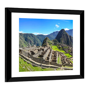 Machu Picchu In Peruvian Andes Mountains Wall Art