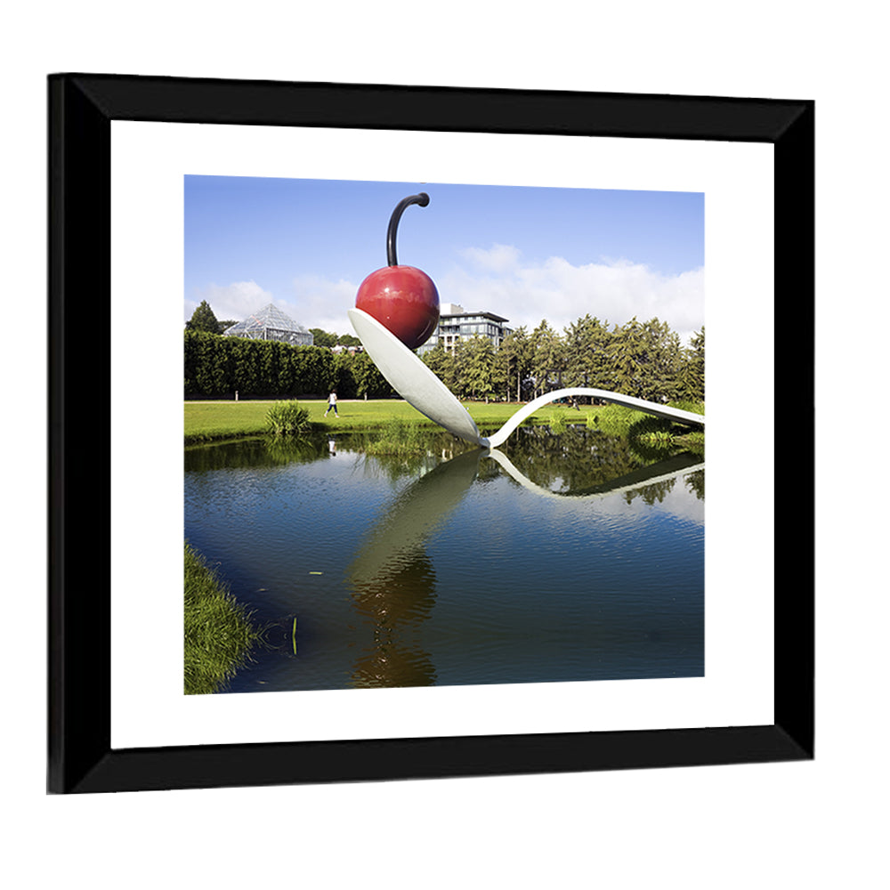 Spoonbridge In Minneapolis Sculpture Garden Wall Art