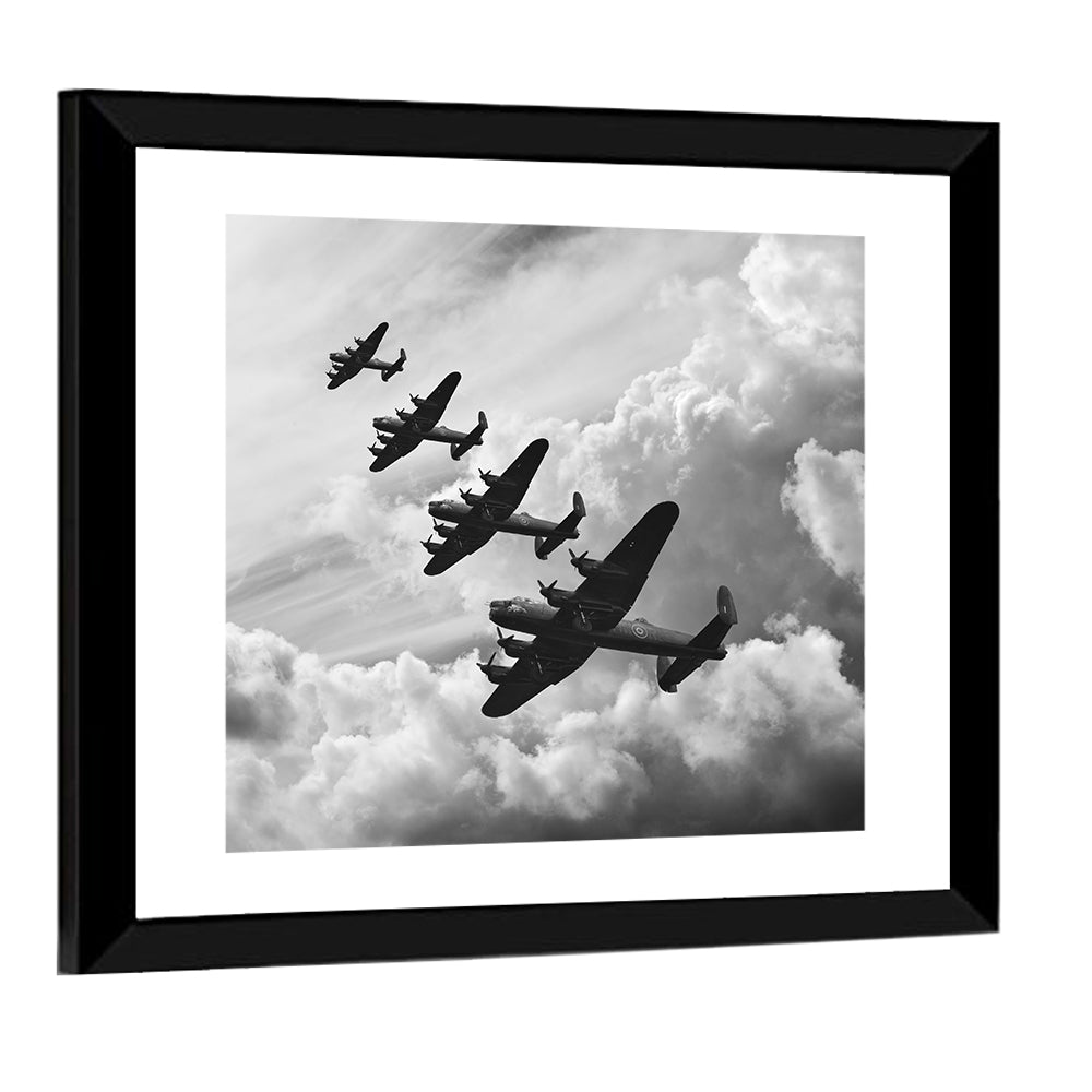 Lancaster Bombers in Formation Wall Art