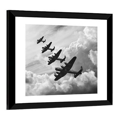 Lancaster Bombers in Formation Wall Art