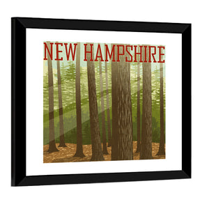 New Hampshire Forest Poster Wall Art