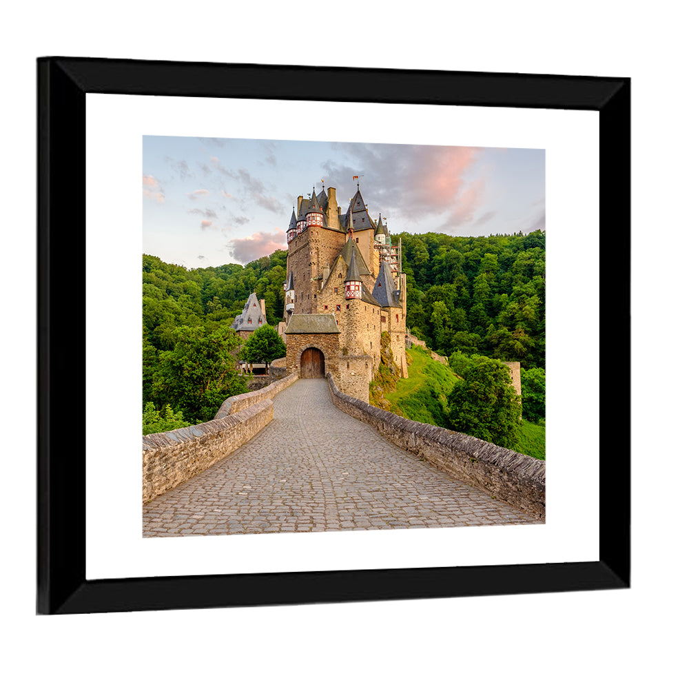 Eltz Castle at Dusk Wall Art