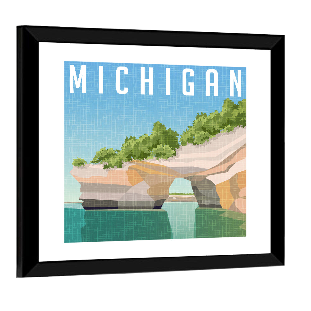 Chapel Rock Michigan Wall Art