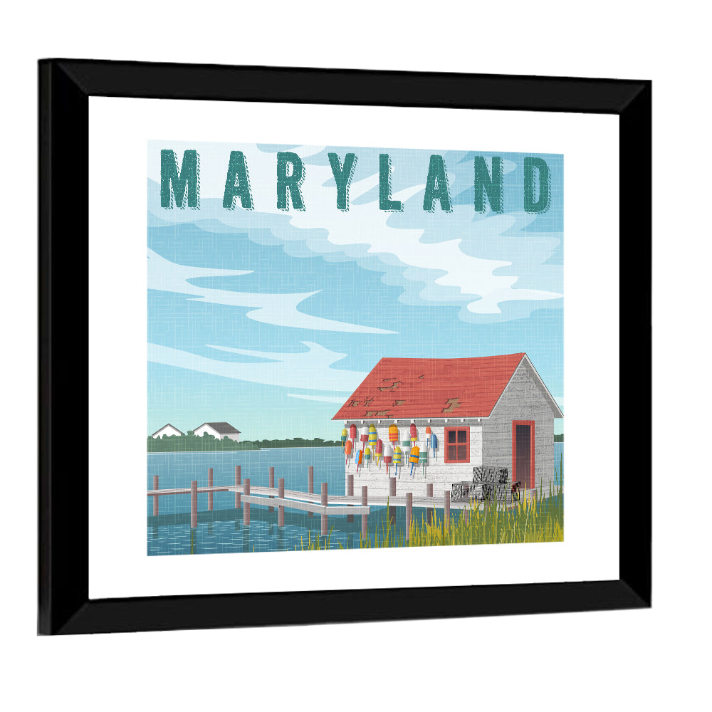 Maryland Harbor Scene Wall Art